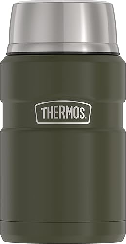Miniatura 28 de THERMOS Stainless King Tarro de alimentos aislado al vacío con 2 insertos de contenedor de almacenamiento, 47 onzas, acero inoxidable mate