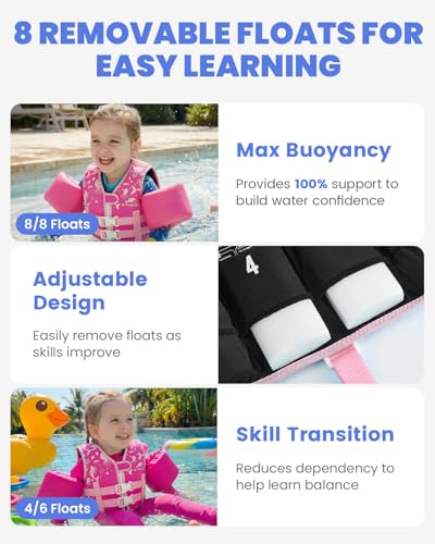 Image of Gogokids Puddle Float Jumper 33-66 Pounds, Toddler Swim Vest Kids Floaties
