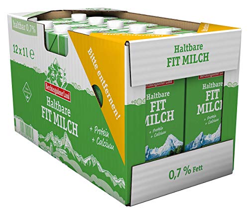 Berchtesgadener Land Haltbare Frühstücksmilch, 0.7% Fett, 12er Pack (12 x 1 l)