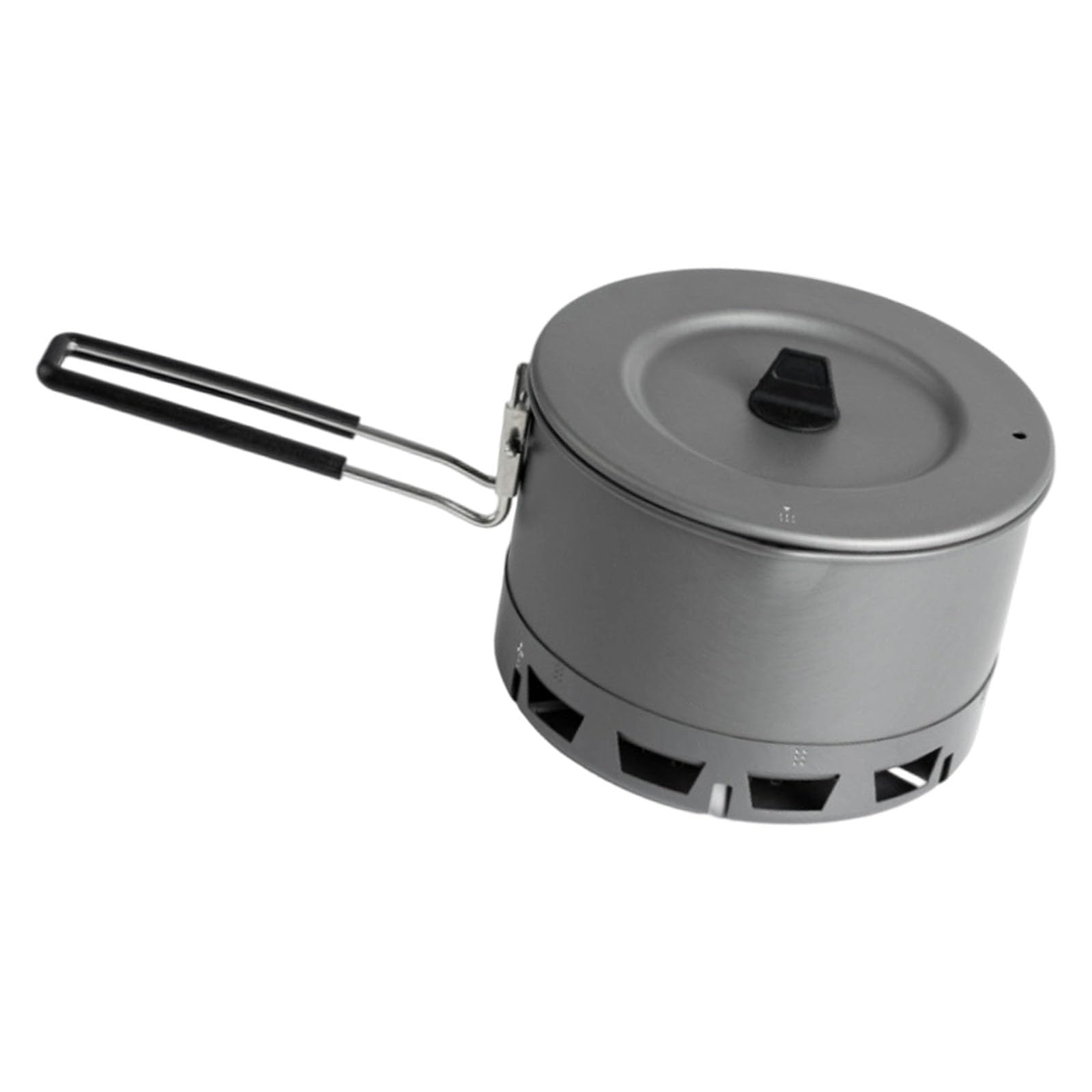 Ollas de cocina de intercambio de calor para camping con base resistente al viento, estufa de mochilero para mochileros al aire libre, senderismo, resistente al viento, intercambio de calor, repuesto