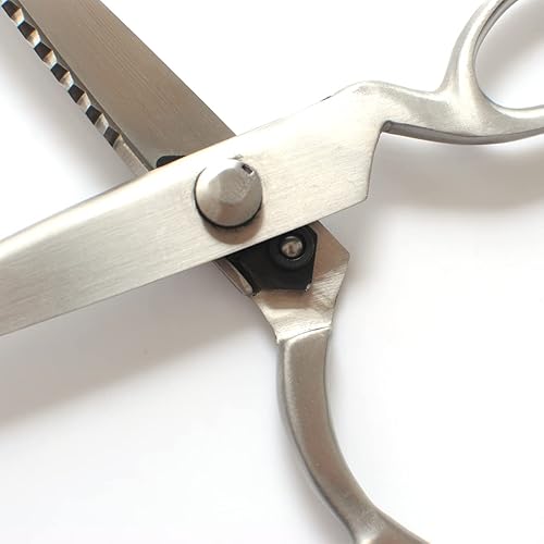 Miniatura 4 de Tijeras de entintar de acero inoxidable para tela, tijeras dentadas de alta resistencia, tijeras de corte en zigzag con borde decorativo, tijeras de