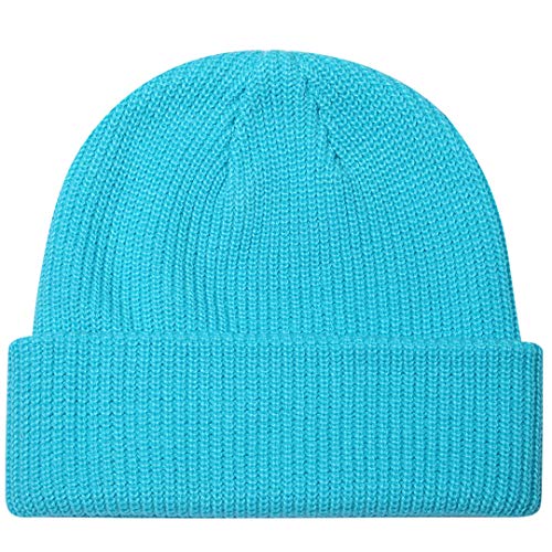 Paladoo Beanie Hat Knit Ski Cap Fisherman Beanie For Men Women (Light Lake Blue) #TOP11