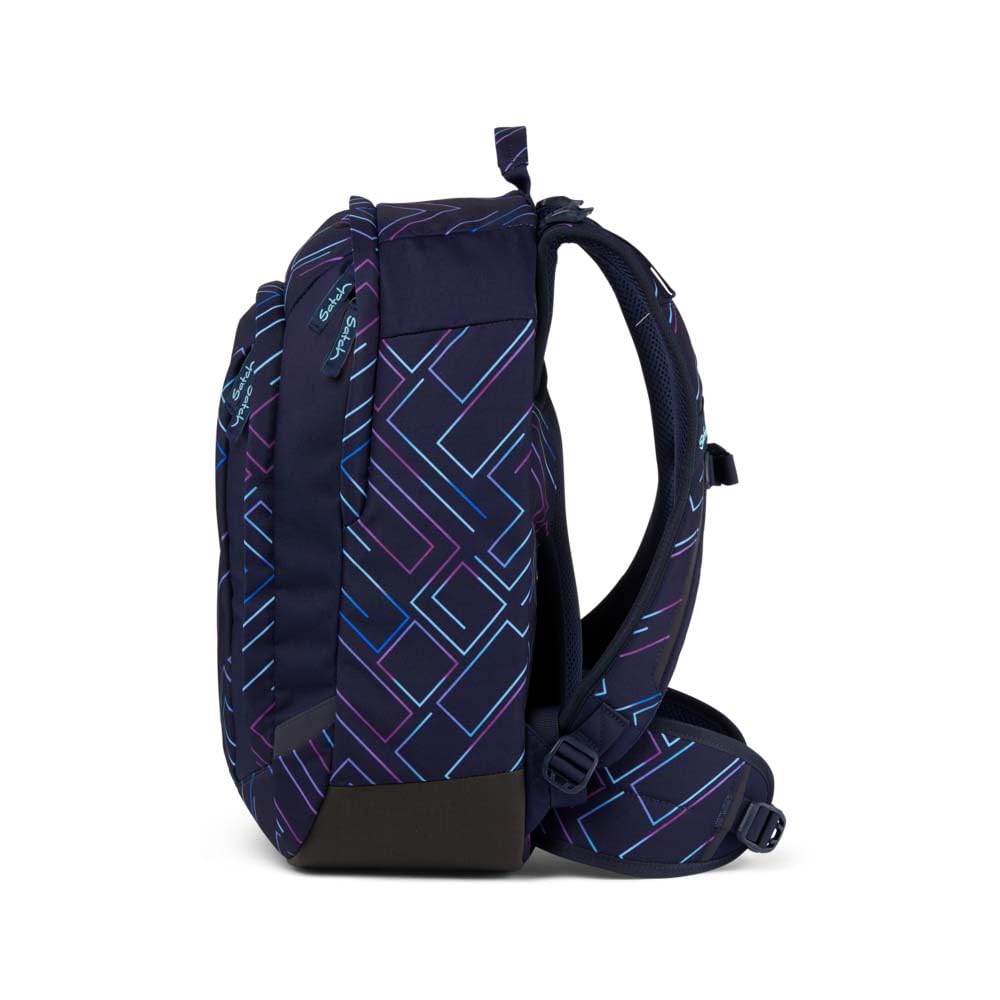 Satch Air Schulrucksack Set 3tlg. inkl. Schlamperbox und Sportbeutel (Purple Laser)