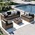 Aoxun 7 Piece Outdoor Patio Furniture Set with Coffee Table, Outdoor Patio Furniture Sets with Waterproof Cover and 4'' Cushion, Wicker Rattan Outdoor Conversation Set for Backyard, Peacock Blue