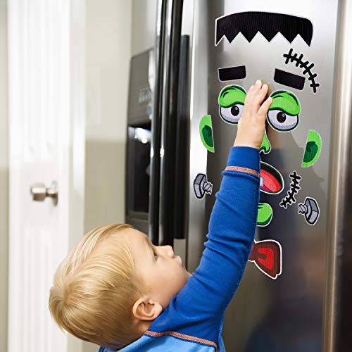 Halloween Refrigerator Magnets Decorations - Reflective Monster Frankenstein Hallowmas Garage Fridge Kitchen Cute Funny Party Supplies Decor #TOP1