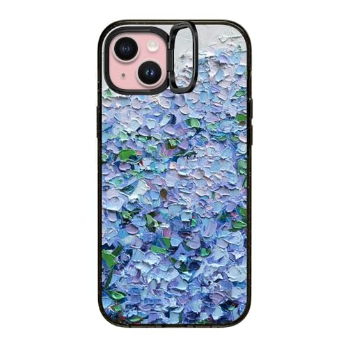 Coque iPhone 15 Plus CASETiFY Hortensias Anneau MagSafe Antichoc