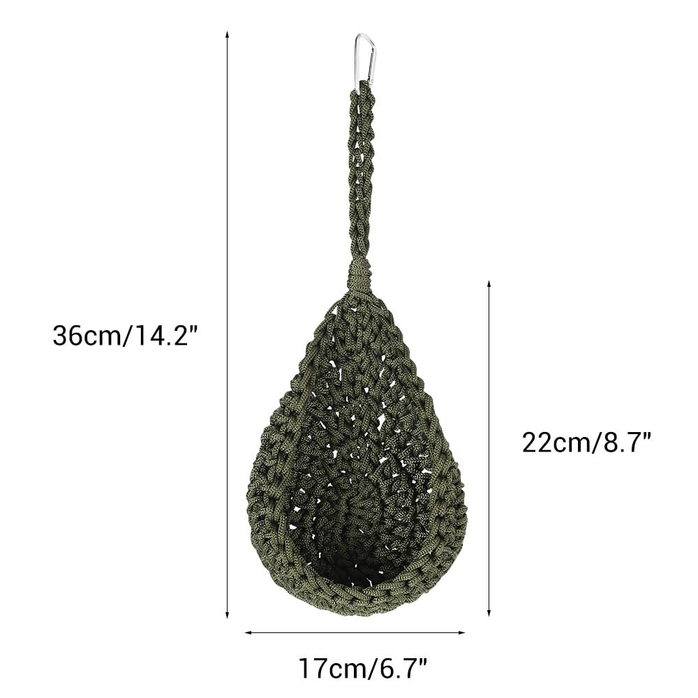 Reptiles Hammock, Bearded Dragon Swing Hanging Bed Hand-Woven Hanging Lounger for Small Pets Chameleons Lizards Geckos Hamsters - Image 3