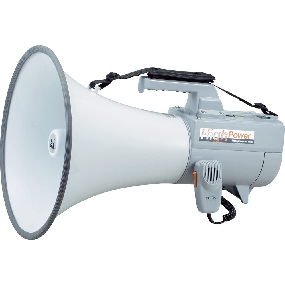 Amazon.co.jp: TOA ショルダーメガホン 30W ホイッスル音付き ER-2130W  