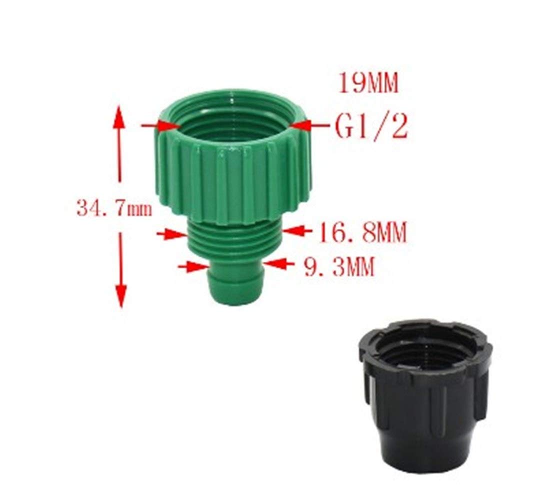 Genérico Accesorios para tuberías Wxrwxy riego Manguera Mujer 1/2 for Las 3/8" Conector de Manguera 1/2" roscado Conector Extremo del Casquillo Accesorio con espigas 8/11 35pcs