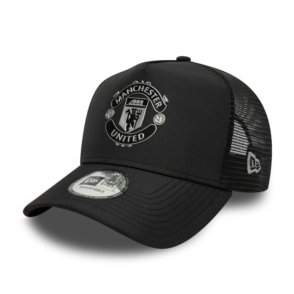 New Era Manchester United Cappello da camionista riflettente nero