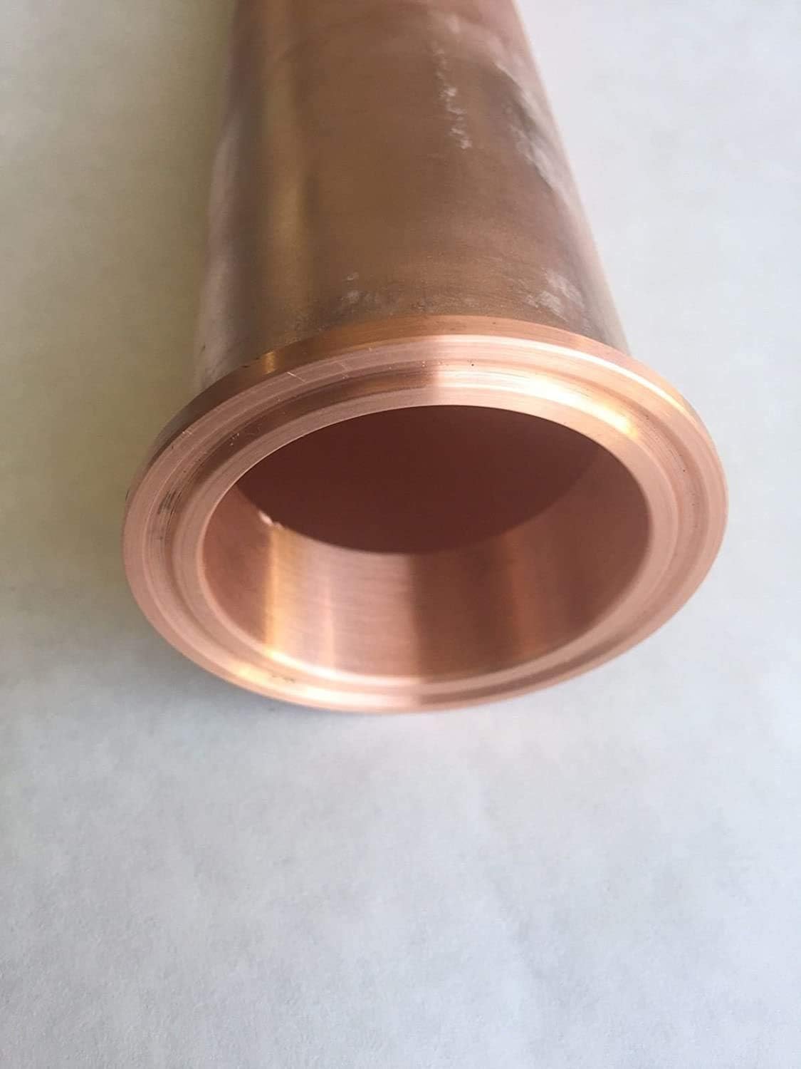 2 Inch Copper Tri Clamp Ferrule, Beer Keg Still Adapter for 2 Inch Copper Pipe – Sanitary Homebrew Fitting, Beer Brewing Equipment – No Clamp Included