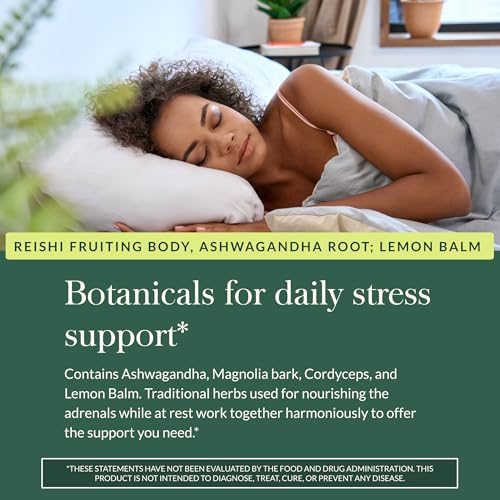 Gaia Herbs Adrenal Health Nightly Restore - Herbal Supplement with Ashwagandha, Magnolia Bark, Cordyceps, Lemon Balm & More* - 60 Vegan Liquid Phyto-Caps (30 Servings) - Image 6