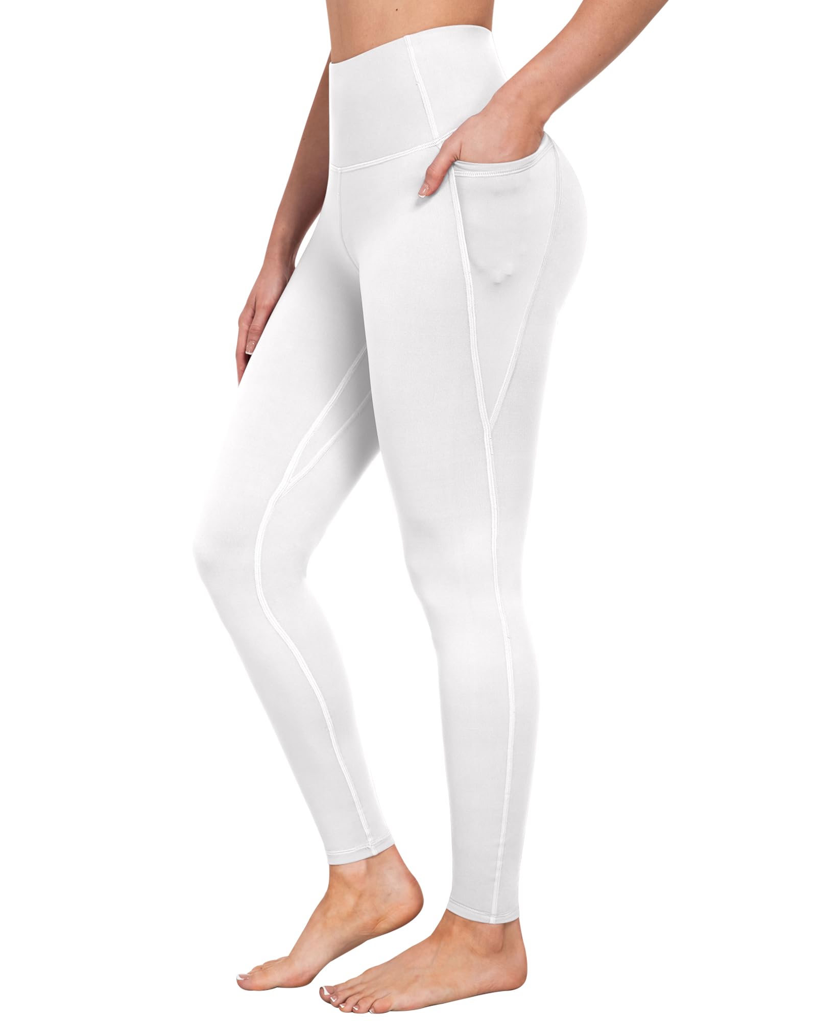 Leggings con bolsillos para mujer, control de abdomen, cintura alta, suaves, para entrenamiento, atletismo, correr, yoga, gimnasio — view 28