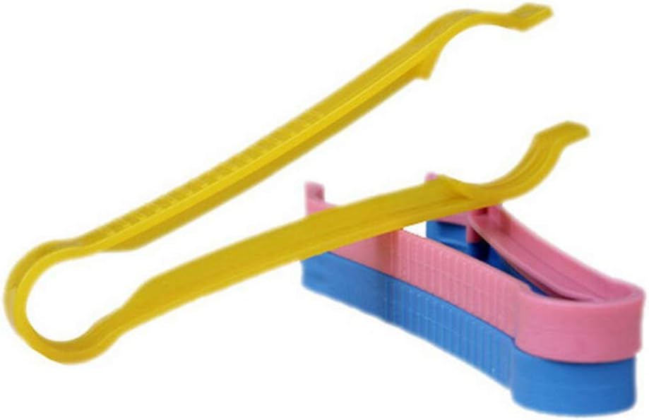 3Pcs Random Color Multifunction Skid Bottle Clips Anti-slip Baby Bottle Tongs