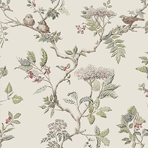 Laura Ashley Papier peint naturel en bois de sureau