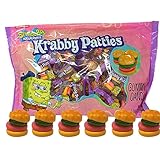 Sponge Bob Square Pants (1 sacchetto) Pasqua Gummy Krabby Patties Candy – Perfetto per caccia alle uova e cesti – 144 g