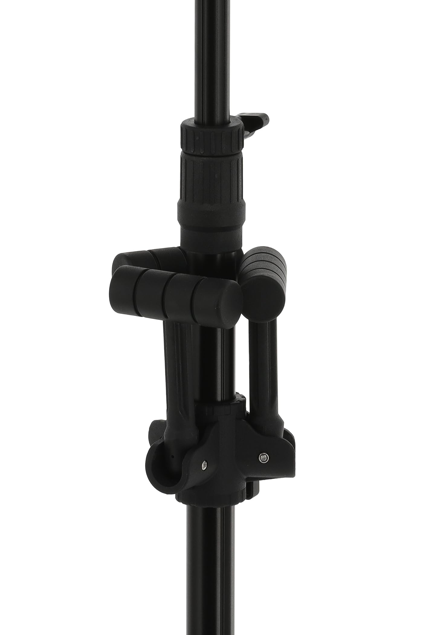 GEWA Gitarrenständer TripleGrip - Für bis zu 3 Akustikgitarren, E-Gitarren und Bässe - Rutschhemmend - Höhe 76-119 cm - Schonende Polster - Zusammenlegbar -schwarz GS-83B
