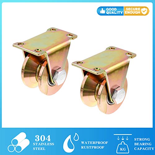 ULTECHNOVO 2Pcs Bloco de Polia de Aço Inoxidável Com Ranhura da Roda Giratória Bloco da Polia de Cor