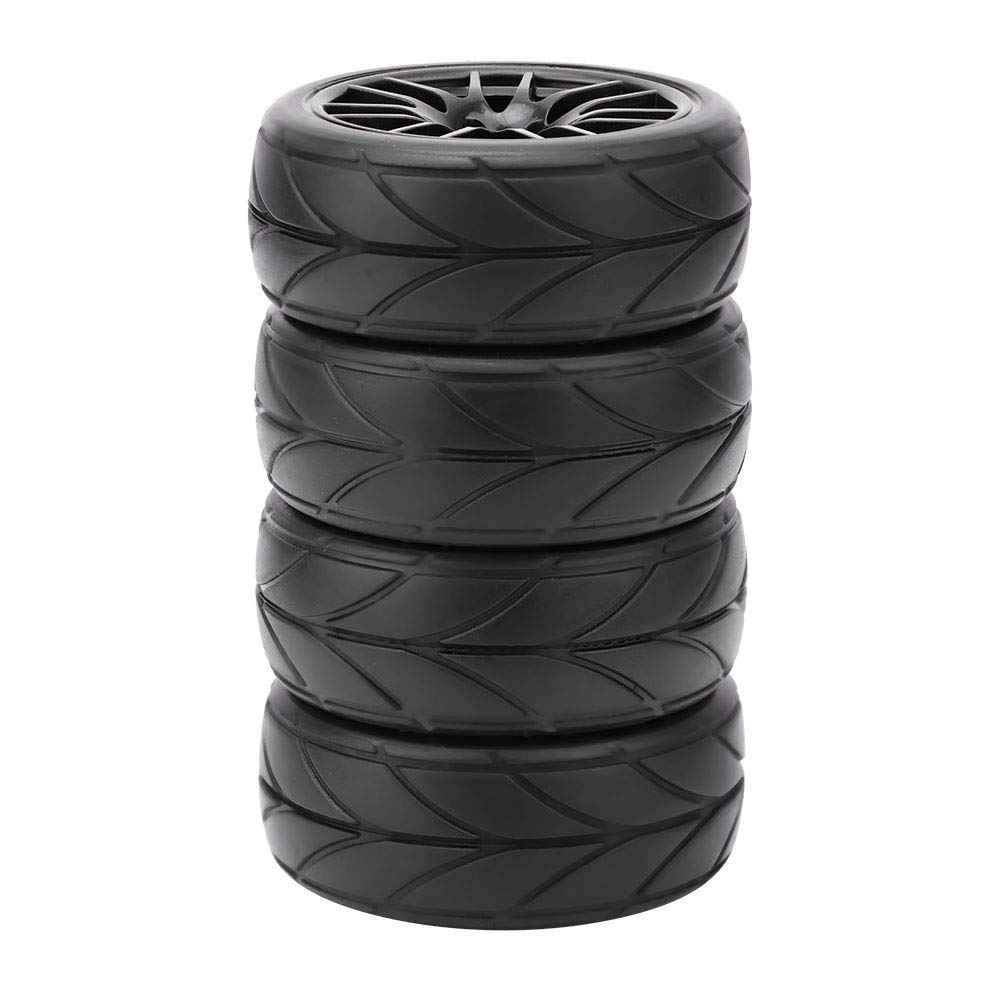 Yosoo 1:10 On del coche de goma neumáticos RC Road Racing-anillos de goma de ajuste HSP HPI 9068-6081 (4 pcs por paquete)