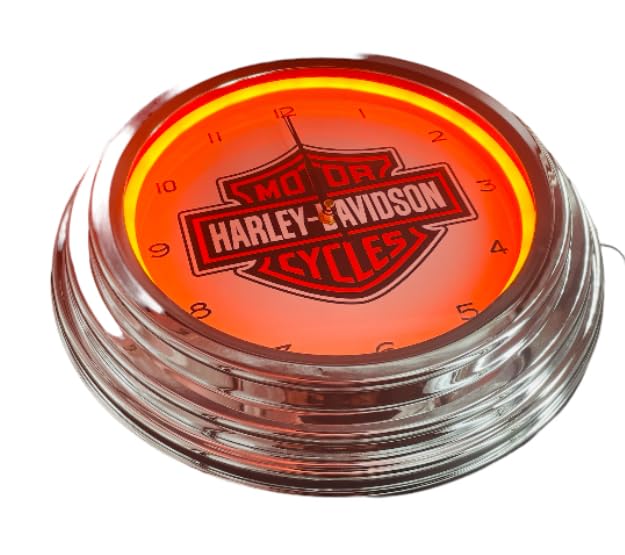ハーレーダビッドソン　ネオン時計 Amazon.co.jp: ハーレー ダビッドソン ネオン 時計 [並行輸入品