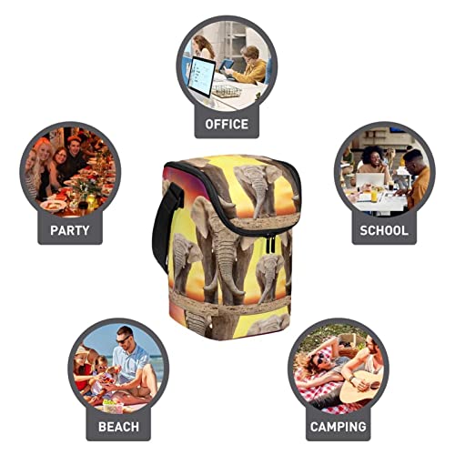Bolsa de almuerzo de elefante para oficina y picnic 4