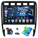 Android 13 Car Radio per Porsche Cayenne 2002-2010 con Carplay e Android Auto 9 inch Touchscreen 2+32G Autoradio GPS Navigation Hi-Fi + AHD Backup Camera and Mic