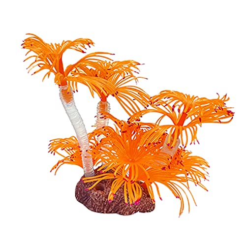 Xinsheinelry Aquarium Decor Coral Fish for Coral Artificial Silicone Coral Ornaments Safe and