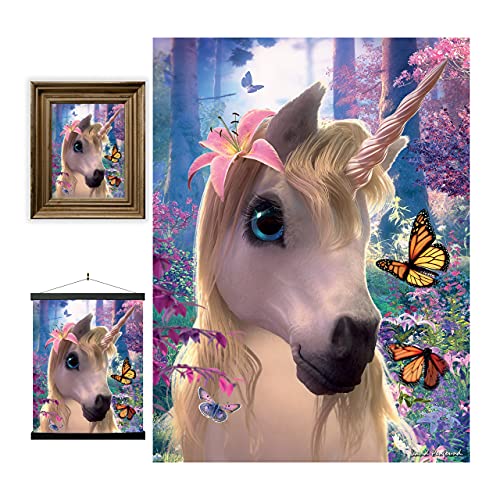 3D Livelife Lenticular Wall Art Prints - Cute Unicorn From Deluxebase. Unframed 3D Fantasy Poster. Perfect Wall Decor. Original Artwork Licensed From Renowned Artist, David Penfound #TOP29