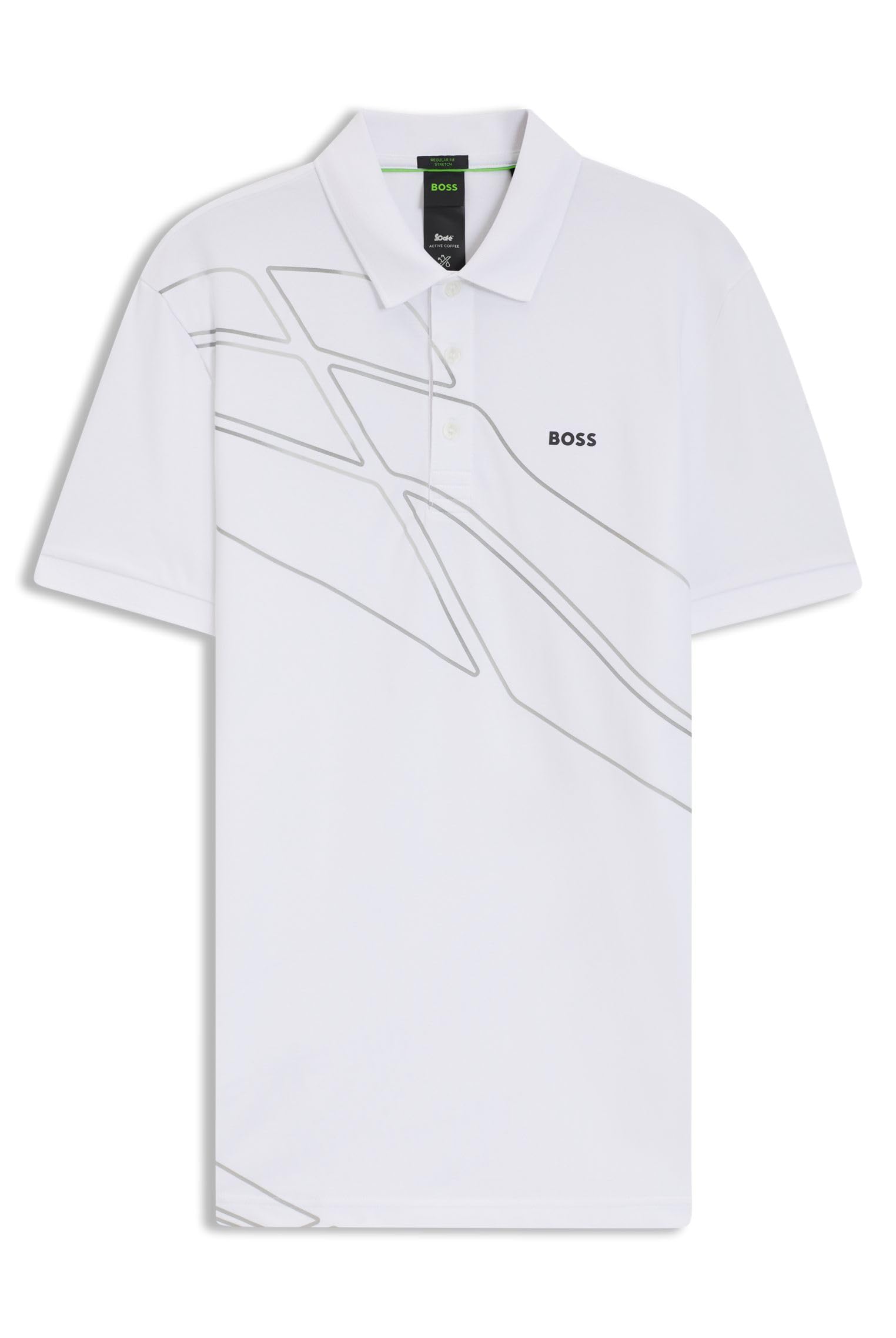 BOSS Herren Paddy 3 IN Paddy Poloshirt aus Baumwoll-Mix mit Artwork
