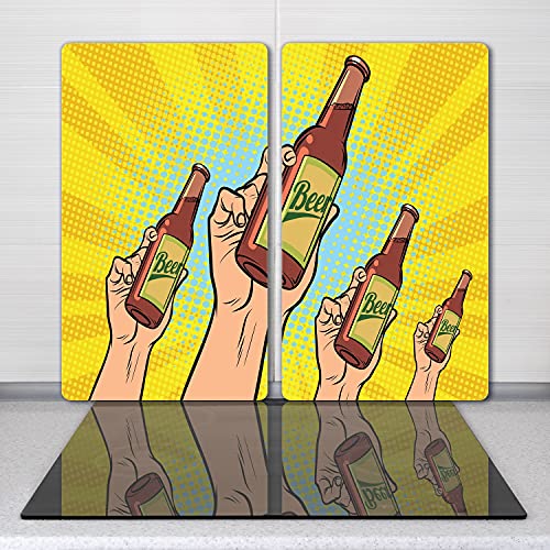 Tapis de découpe induction verre trempé pour apéro convivial