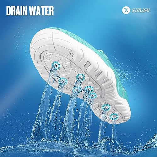 Image of SIMARI Water Shoes for Women Men - Barefoot Quick-Dry Aqua Socks | Lightweight Swim Shoes for Surfing, Swimming, Beach Sports, Kayaking, Diving | Non-Slip Design