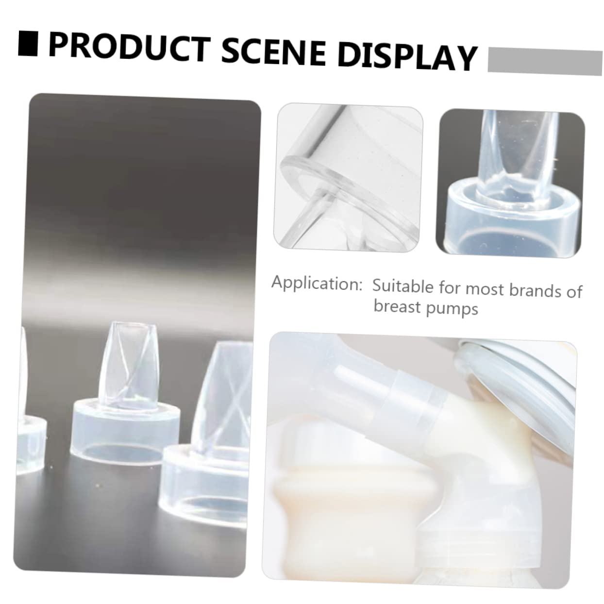 ibasenice 40 Pz Accessori Per Tiralatte Valvole Di Ricambio Per Tiralatte Valvola Della Pompa in Silicone Valvola a Becco D'anatra Del Bambino Sostituire Gel Di Silice Collettore