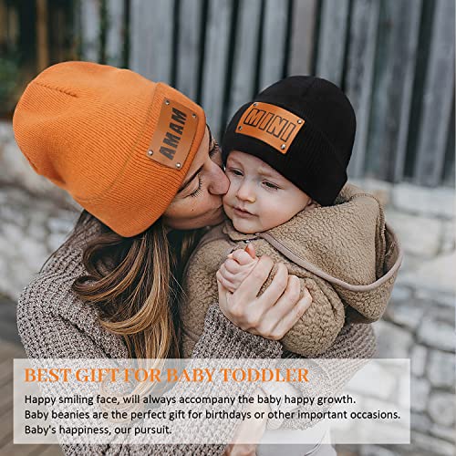 Danmy Parent-Child Beanie Hat,Mother & Baby Daughter/Son Winter Warm Knit Hat,Kids Soft Beanie Cap #TOP1