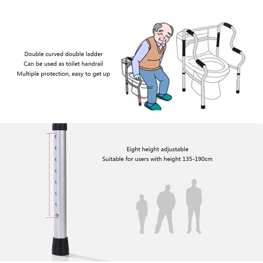 Deambulatore, deambulatore Elettrico in Alluminio per Sedia a rotelle con Sedile, deambulatore Pieghevole per Mobilità ha Ruote da 6 Pollici, Argento Little Surprise