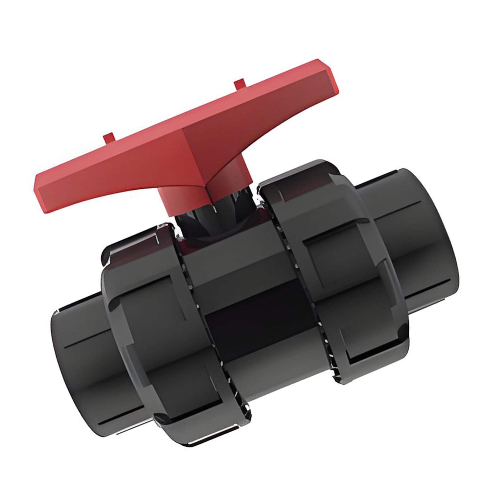 Pangboer Women's 20Mm Aquarium Pipe Double Union Ball Shutoff Fitting Thread Ball Valves For Plumbing Service, Water Control, And Upkeep Double Union Shutoff Aquarium Plumbing Fitting Upvc Inline Hard Pipe Water