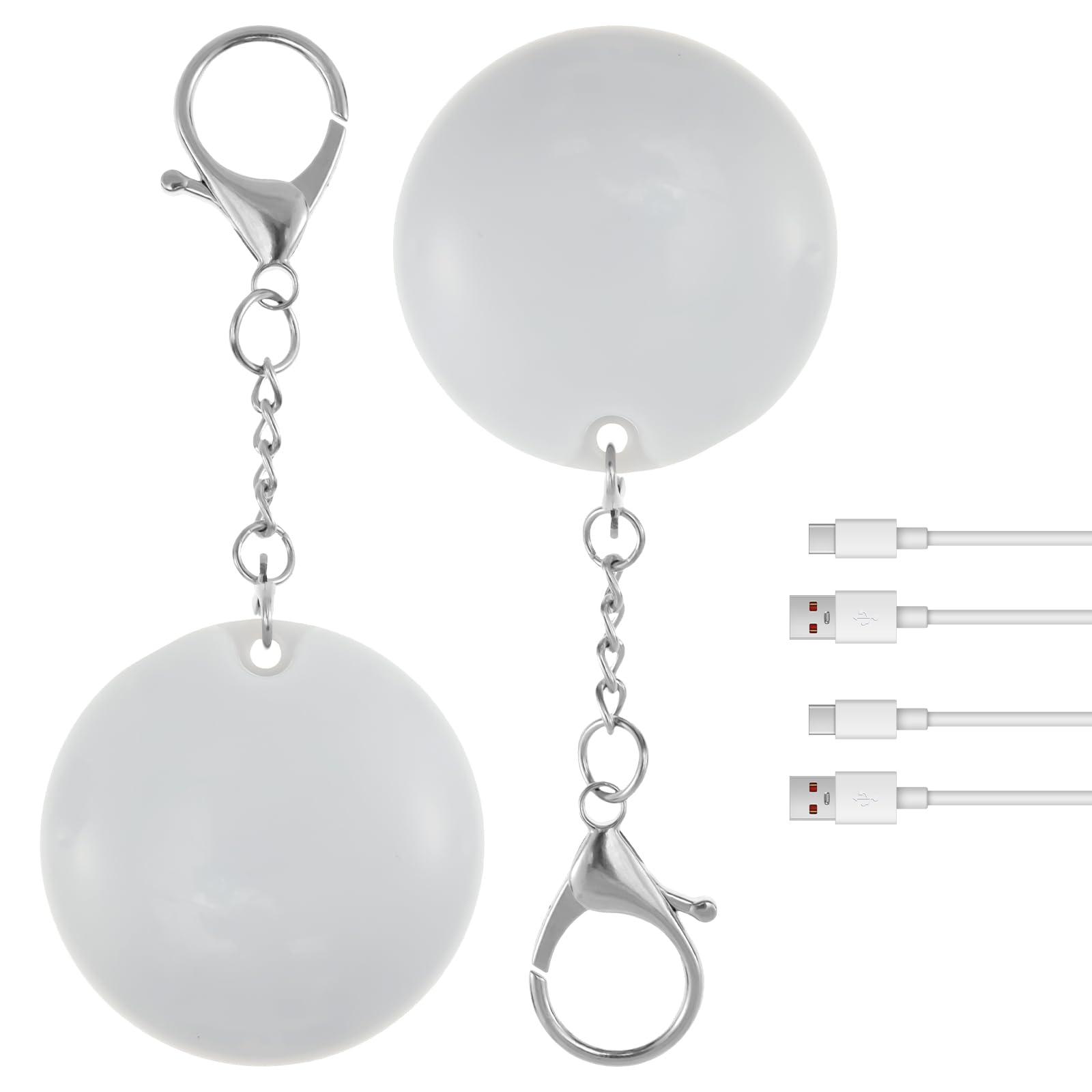 LYIYEYAN 2Pcs Purse Glow Heart Light, LED Automatic Sensor Purse Lamp, Mini Touch Activated Handbag Lamp, Portable Handbag Night Light for Women Girls