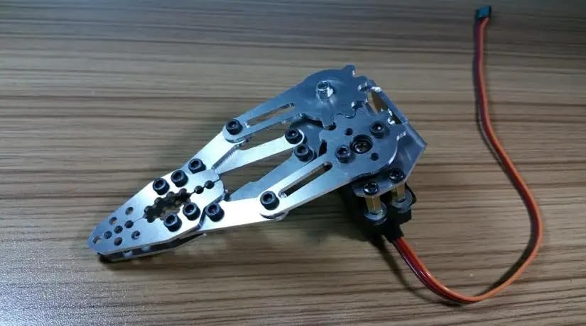Metalowy robot zacisk pazurowy chwytak mechaniczny mechaniczny chwytak zaciskowy z serwomechanizmami 180 stopni dla Arduino projekt DIY MASZYNA części do zabawek(Claw no servo)