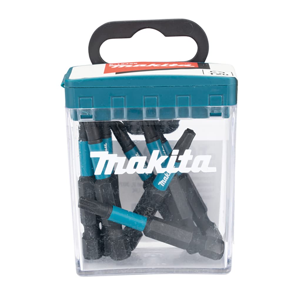Makita Black E-12429 Impact T20-50 E-Form Flip Top Case 10 Pieces