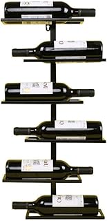 IREANJ Rack Wino European Kutę Kute Wisząca Wiszące Uchwyt Butelki, Uchwyt do butelki baru, Krzyż umieszczony poziomo, 6 butelek Stojaki wina
