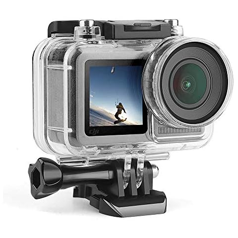 Underwater Housing for DJI OSMO Action Cam, Protective Diving Housing Shell 40m with Bracket Waterproof Case for DJI OSMO Sports Camera Cover