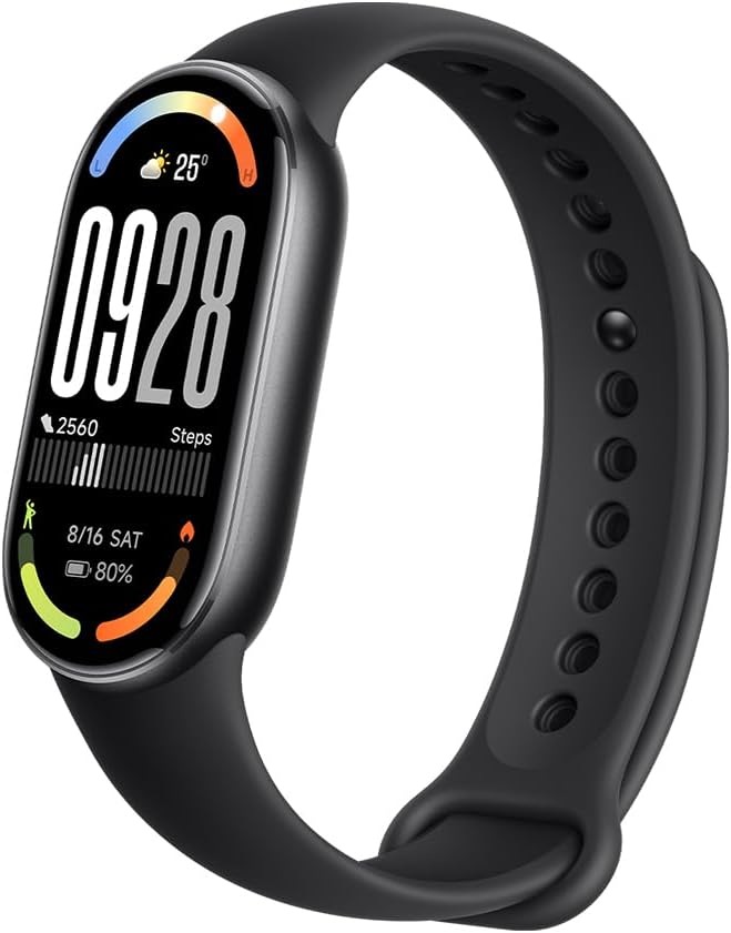 Xiaomi Smart Band 10, Smart Watch,Fitness-Tracker, 1,72" AMOLED Display, 21 Tage Akku, 5ATM Wasserdichtigkeit, SPO₂ & Herzfrequenzmessung, Schlafüberwachung,150+ Sportmodi, Schwarz