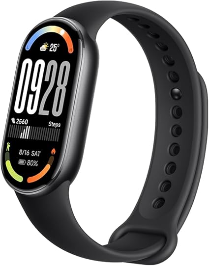 Xiaomi Smart Band 10, Montre Connectée, Boîtier alu, Suivi d'Activité, Écran AMOLED 1.72'', Autonomie 21 Jours, Charge Rapide, Suivi santé & Sommeil,150+ Sports, iOS & Android, 5 ATM, Boussole