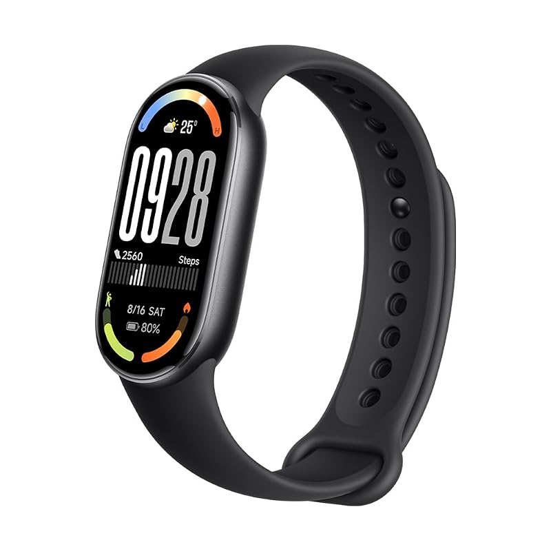 XIAOMI Mi Smart Band 10 (2025) Global Version - 1.72" AMOLED Display | 21 Days Battery Life | Touchscreen, Multi-Sport Tracker, Activity Tracker, Heart Rate Monitor | BT5.4 - (Midnight Black)