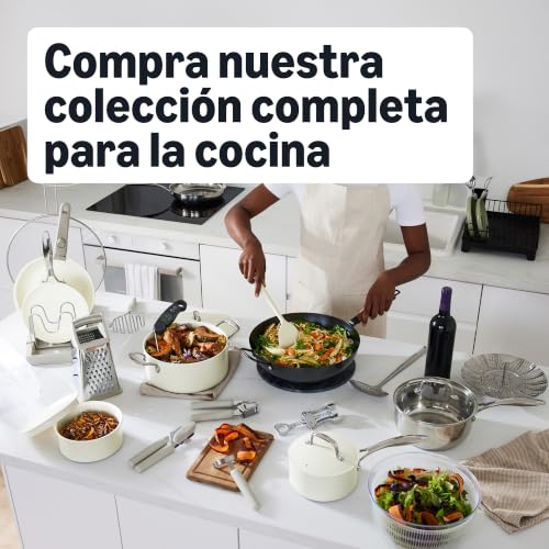 Miniatura 6 de Amazon Basics Redondo Horno Holandés De Hierro Fundido Esmaltado, 5.7 L, Azul