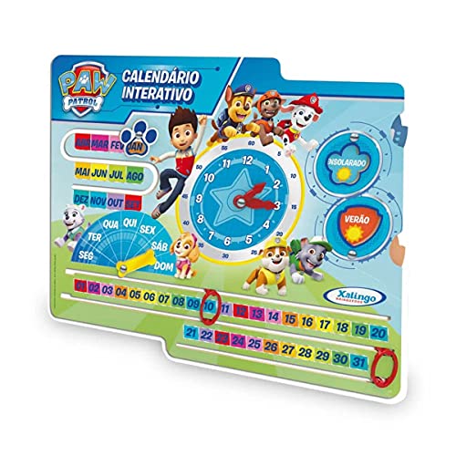 Relógio Calendário Patrulha Canina