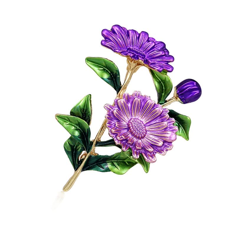 Bunte Gänseblümchen-Blumenstrauß-Broschen aus Metall, Blumen, Hochzeiten, Bankett, Broschennadeln für Frauen als Geschenk