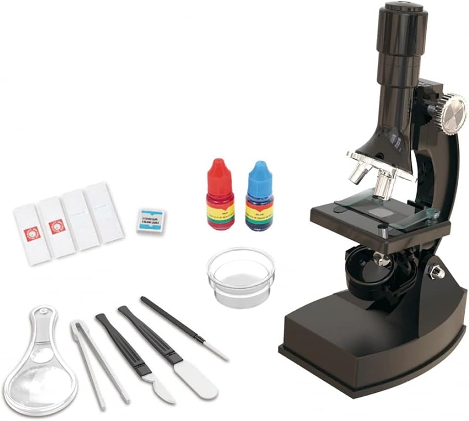 Microscope 3 Lenses with Accessories 27x24x8