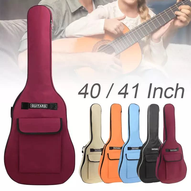 Housse rembourrée en tissu Oxford imperméable pour guitare classique 101,6/104,4 cm (orange)