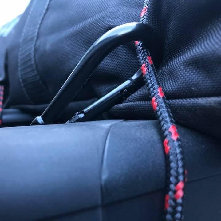 Miniatura 6 de Spider Cuerda elástica ajustable con gancho y mosquetón, 23.6 in24 pulgadas de longitud (paquete de 2)