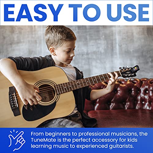 Crosby Tunemate Electronic Clip On Chromatic Tuner For Guitar, Bass, Violin, Ukulele, Banjo And Other Stringed Instruments #TOP5